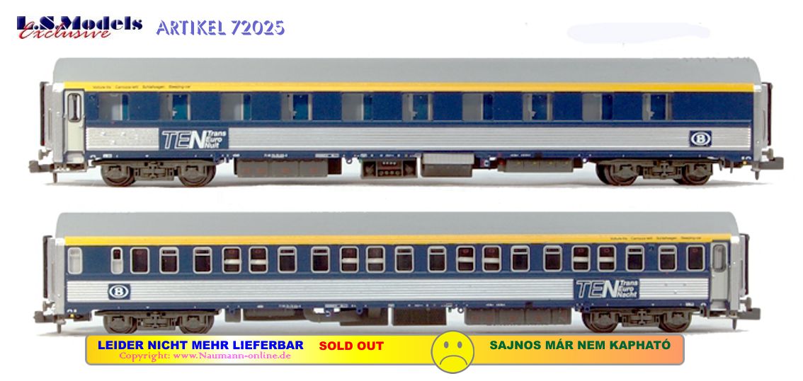 LS.MODELS #62 002 ＳＮＣＢ（ベルギー国鉄） Ｕａｉｓ型ガラス輸送用大物車セット